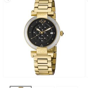 GV2 Berletta Diamond Women's Gold and Black Watch